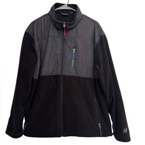 New Balance Men’s Fleece Jacket Size XL Black Full Zip Pockets